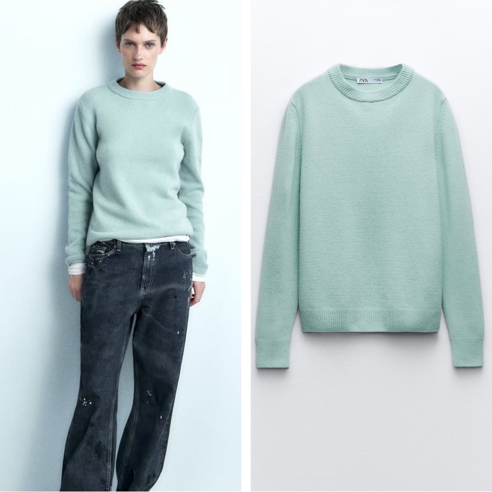 Zara Cashmere Wool Blend Knit Sweater - Picture 1 of 15
